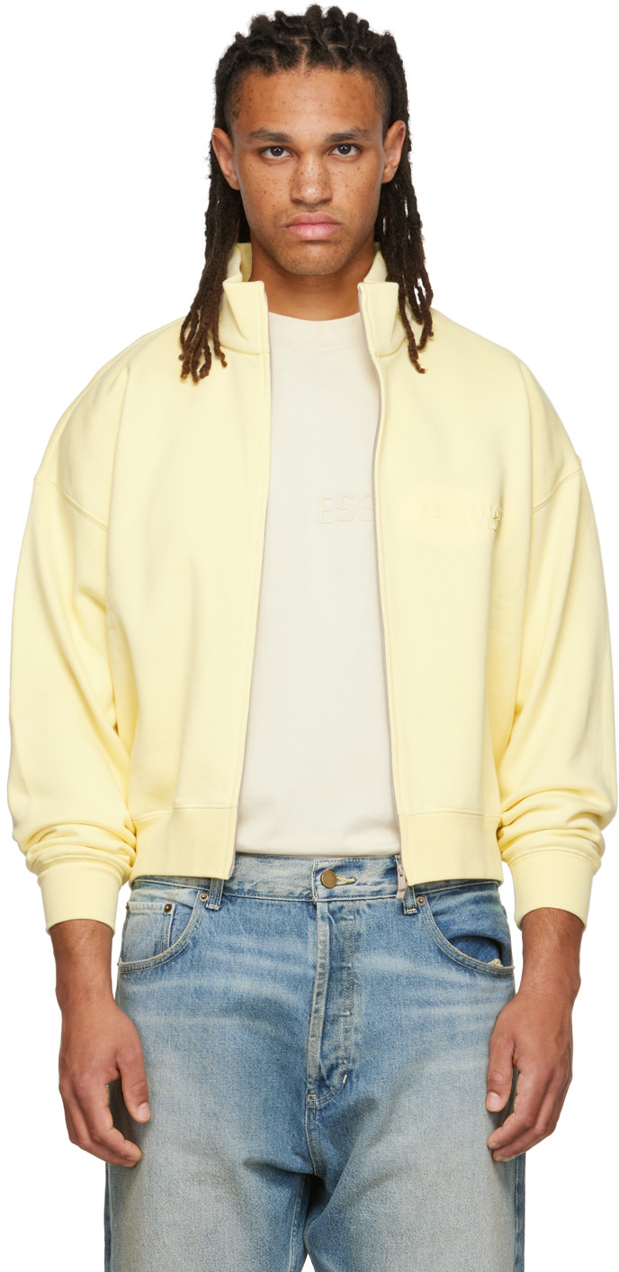 Fear of God ESSENTIALS: Yellow Full Zip Jacket | SSENSE United Kingdom
