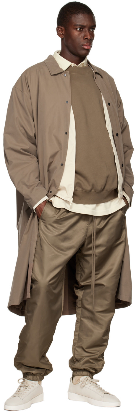 Fear of God ESSENTIALS - Brown Crewneck Sweatshirt