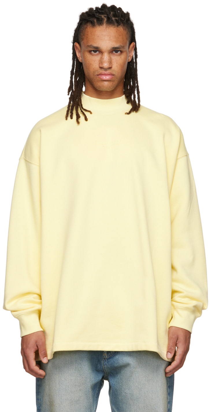 Fear of God ESSENTIALS - Yellow Relaxed Sweatshirt