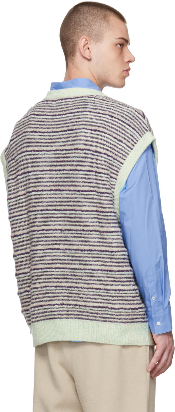Solid Homme - Veste mauve à rayures
