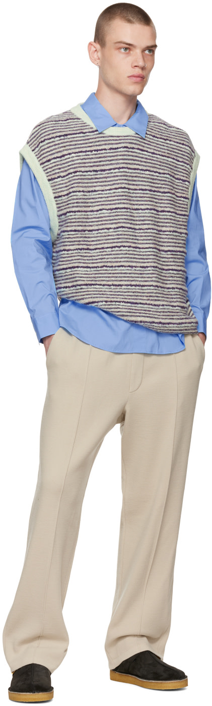 Solid Homme - Veste mauve à rayures