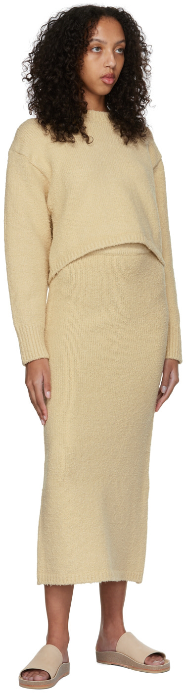 Missing You Already - Jupe longue beige en coton