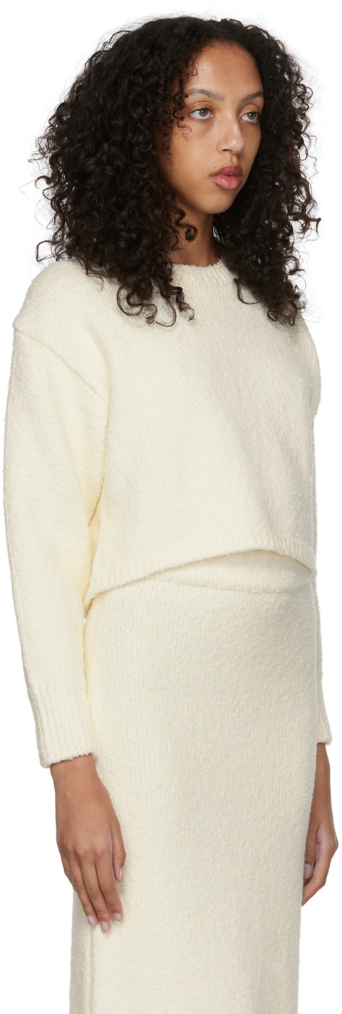 Missing You Already - Pull blanc cassé en coton