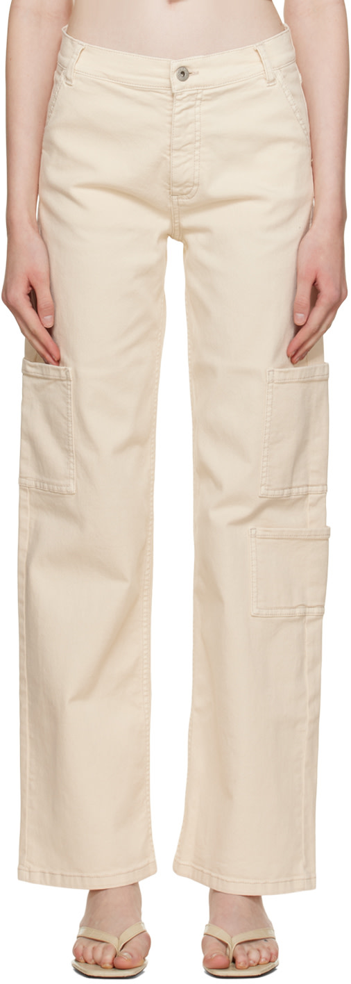 HALFBOY - Pantalon de travail blanc cassé