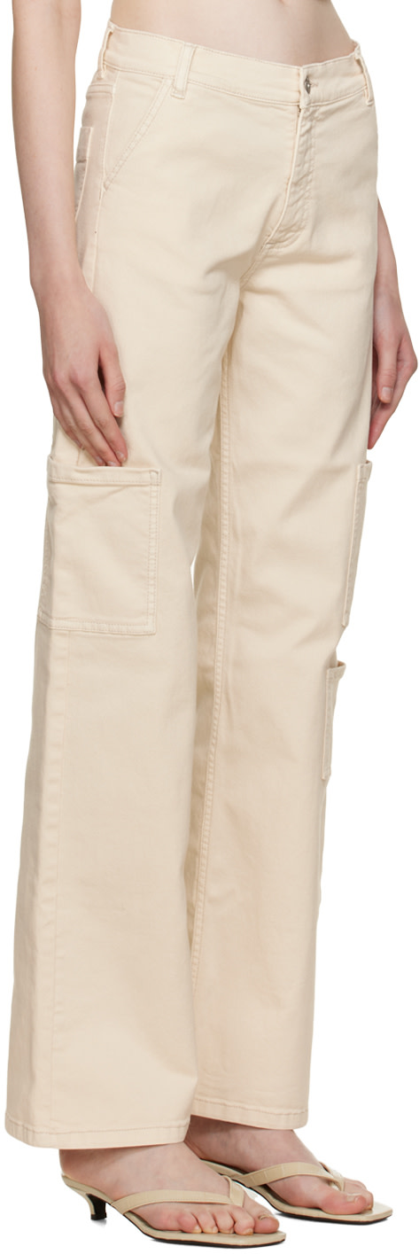 HALFBOY - Pantalon de travail blanc cassé