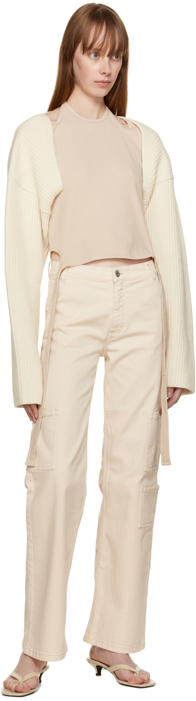 HALFBOY - Pantalon de travail blanc cassé