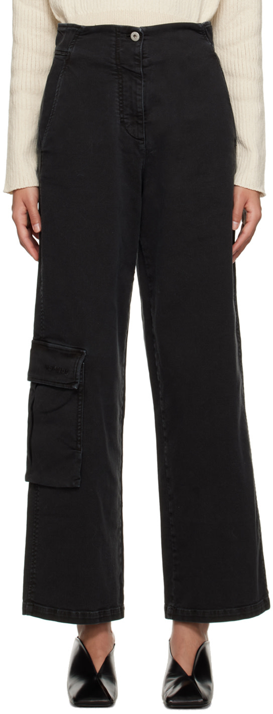 HALFBOY - Pantalon cargo noir