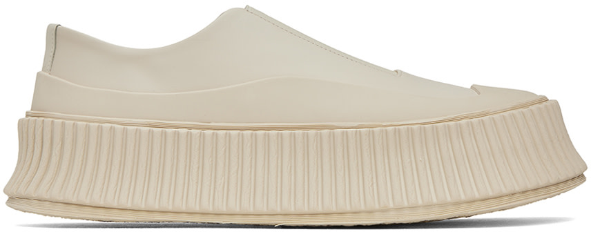 Jil Sander - Off-White Platform Sneakers