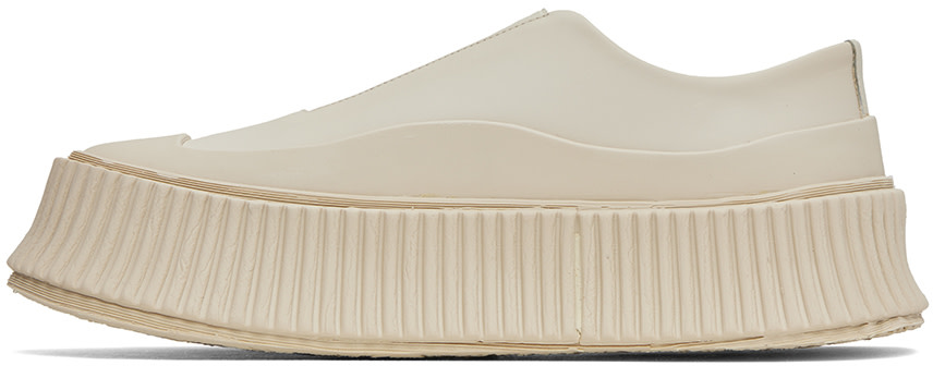 Jil Sander - Off-White Platform Sneakers