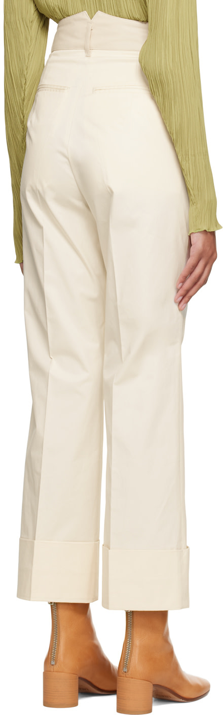 Oct31 - Pantalon blanc cassé