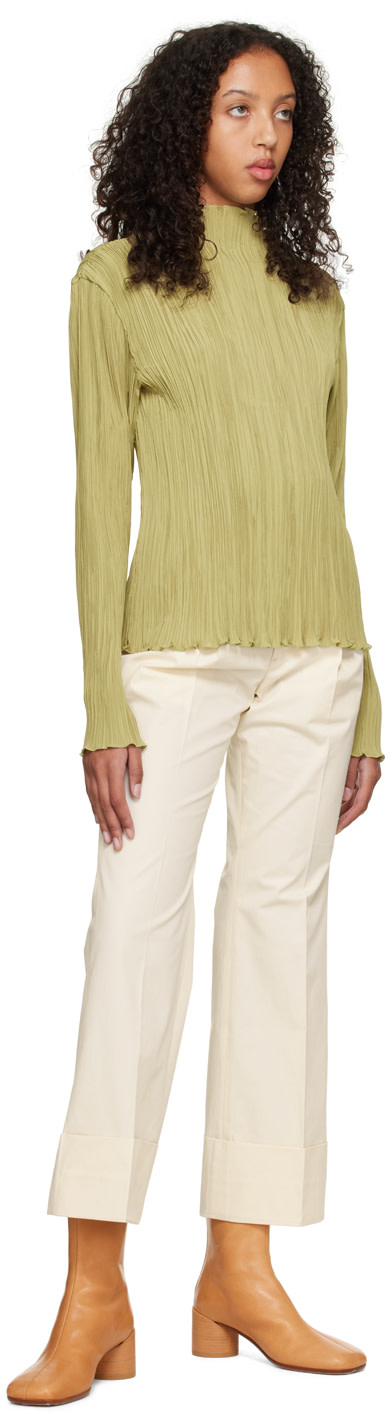 Oct31 - Pantalon blanc cassé