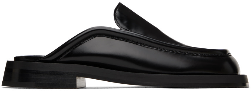 Proenza Schouler: Black Square Loafers | SSENSE Netherlands