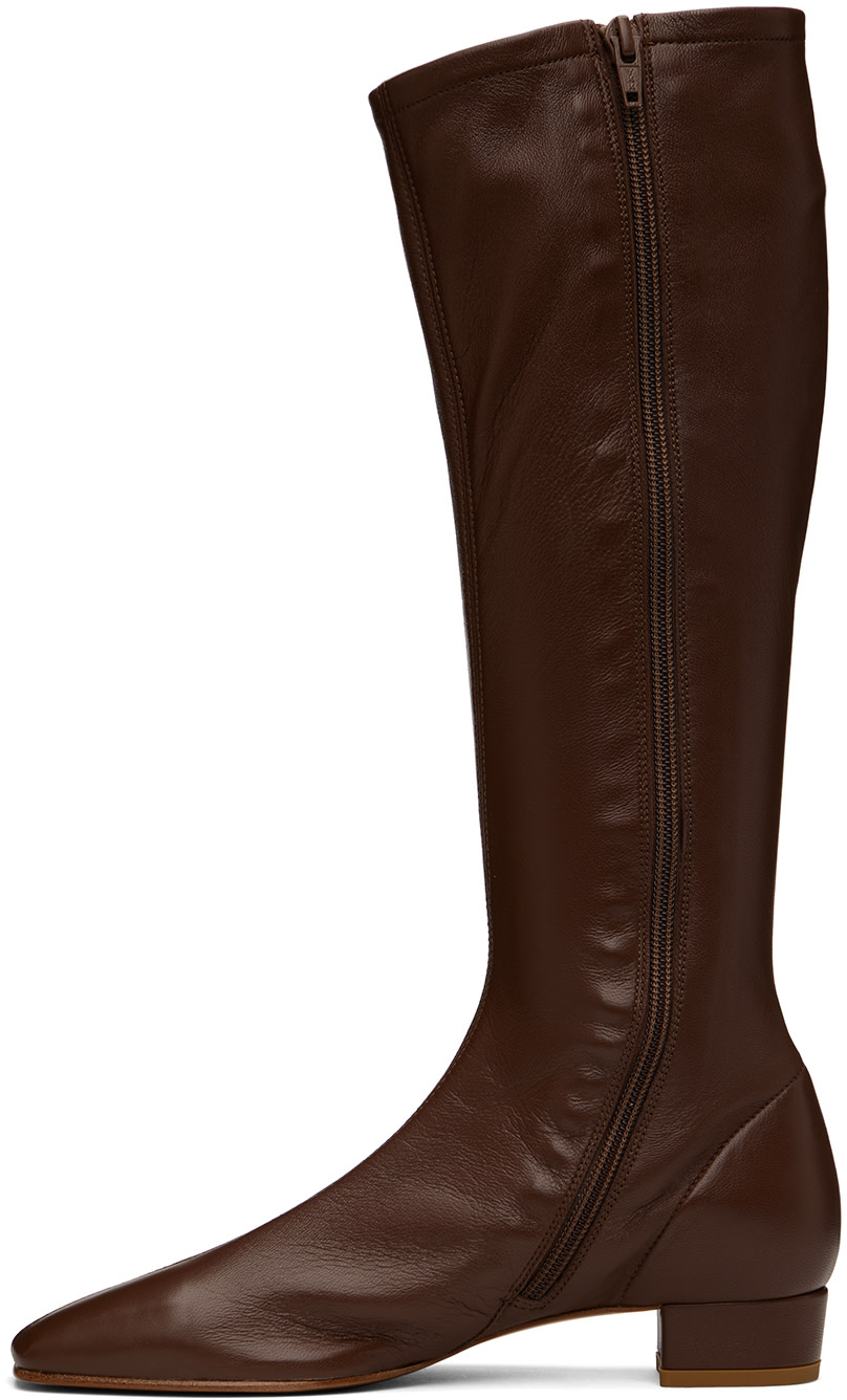 BY FAR - Bottes Edie brunes