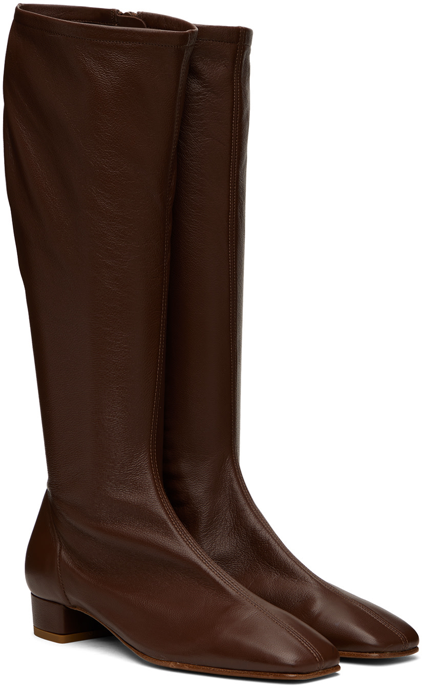 BY FAR - Bottes Edie brunes
