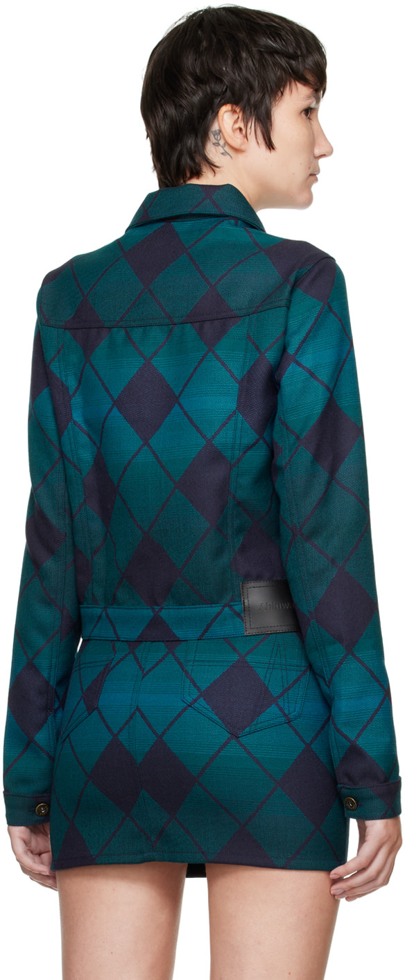 Ahluwalia - Blouson bleu édition Woolmark Prize