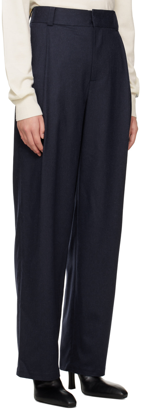 We11done - Pantalon ample bleu marine