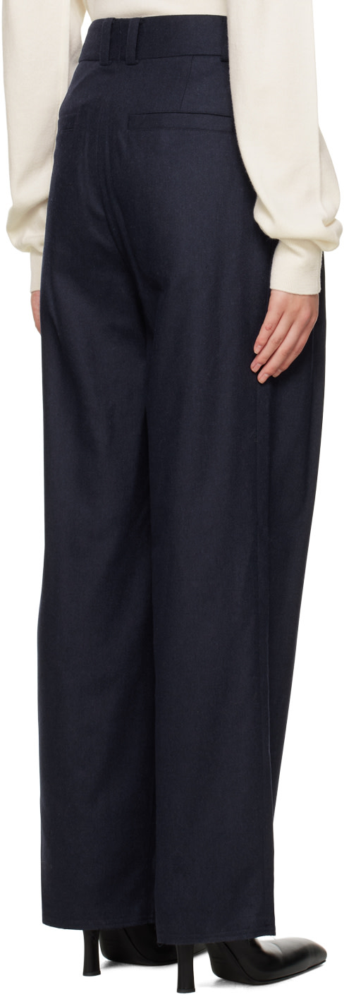 We11done - Pantalon ample bleu marine