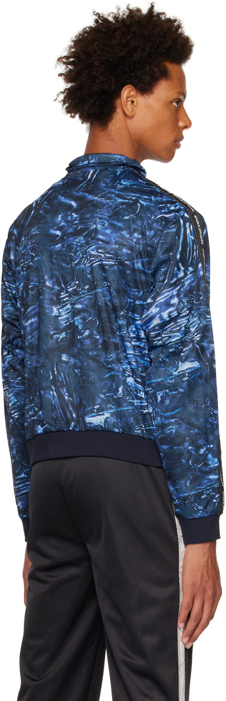 PALMER - Blouson bleu à imprimé