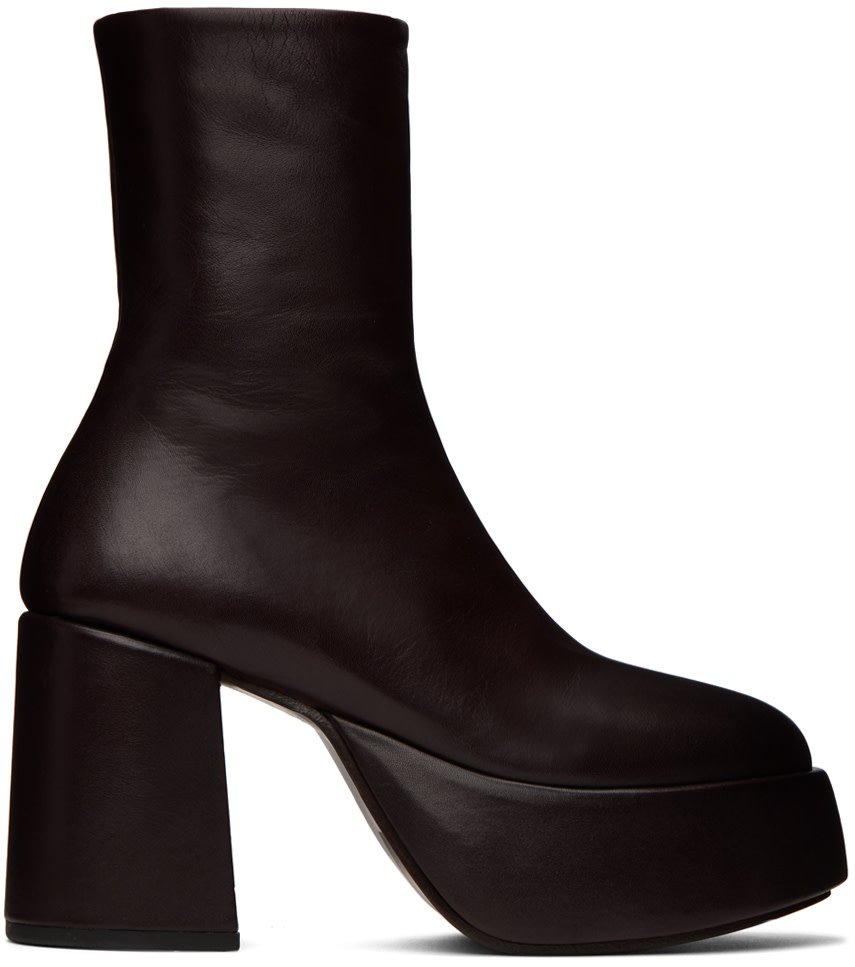 Marsèll: Brown Tacplat Boots | SSENSE