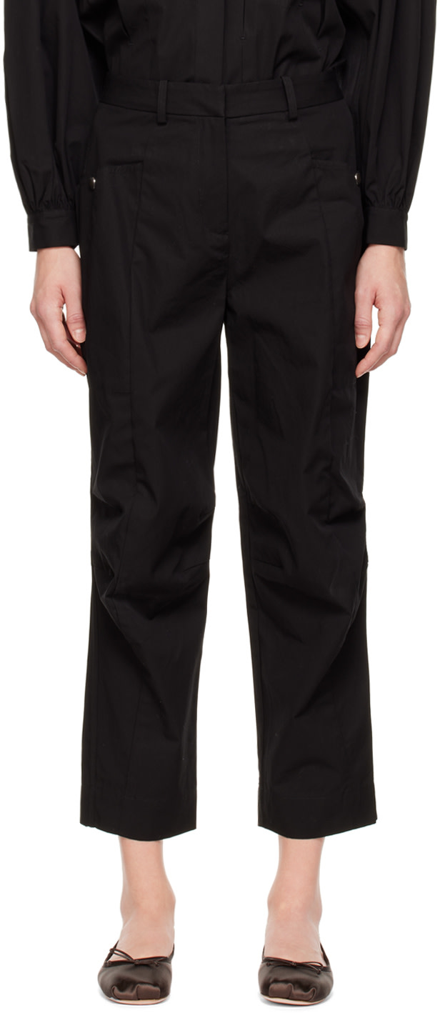 Co - Pantalon noir à poche plaquée