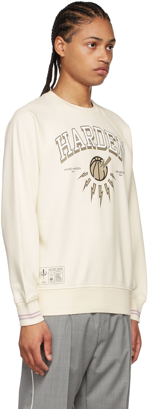 Neil Barrett - Pull molletonné blanc cassé édition James Harden