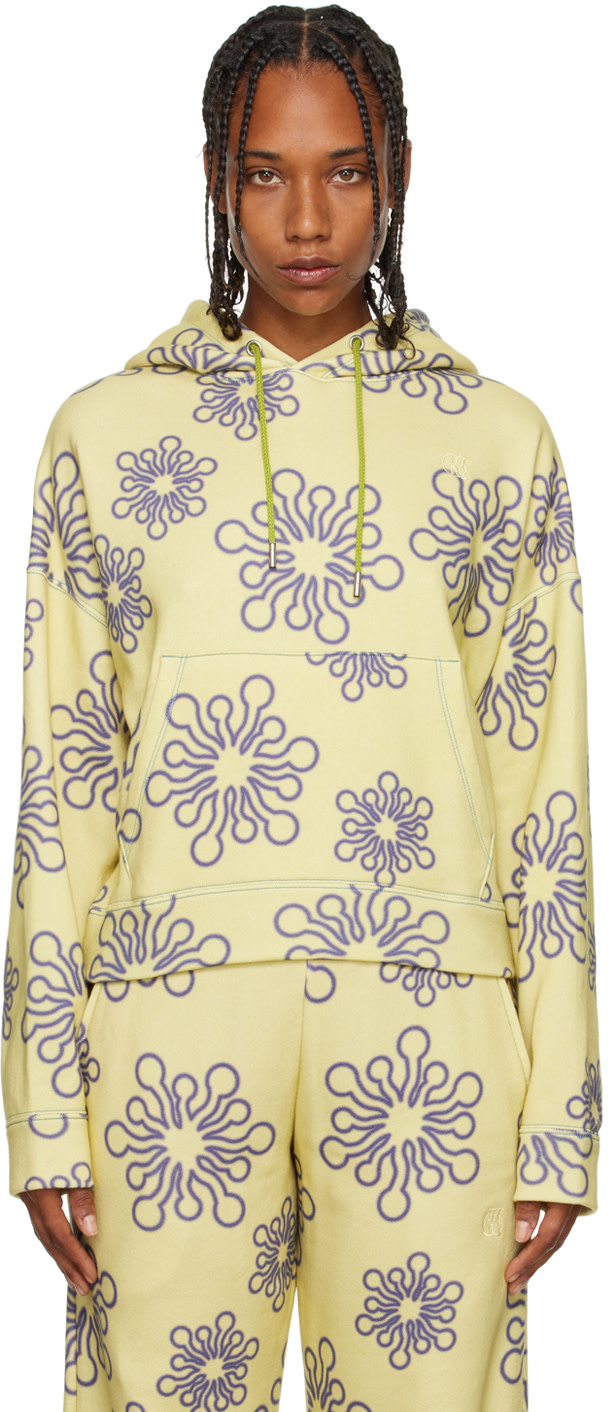 OK - Pull à capuche Coral P jaune
