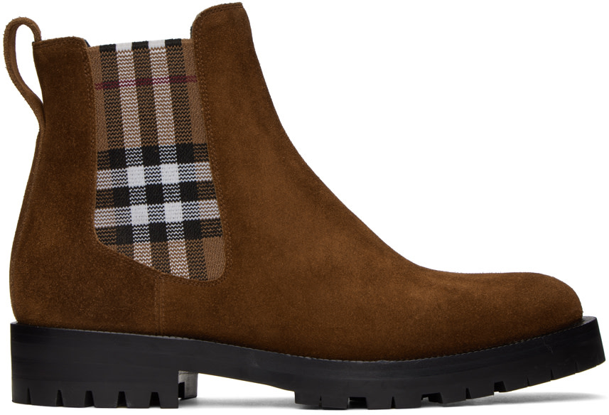 Burberry - Bottines Allostock brunes