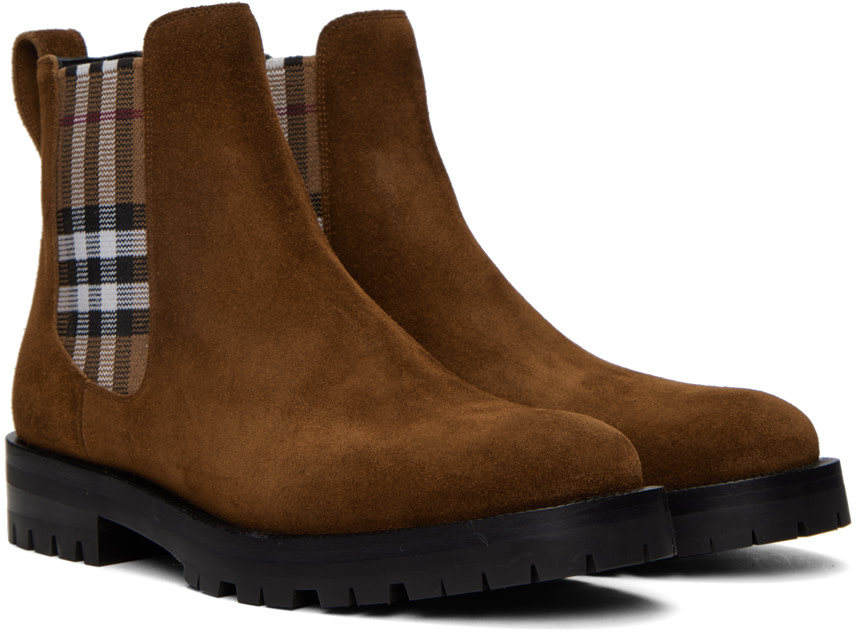 Burberry - Bottines Allostock brunes