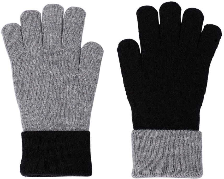 Marni - Enfant | Gants gris à logo