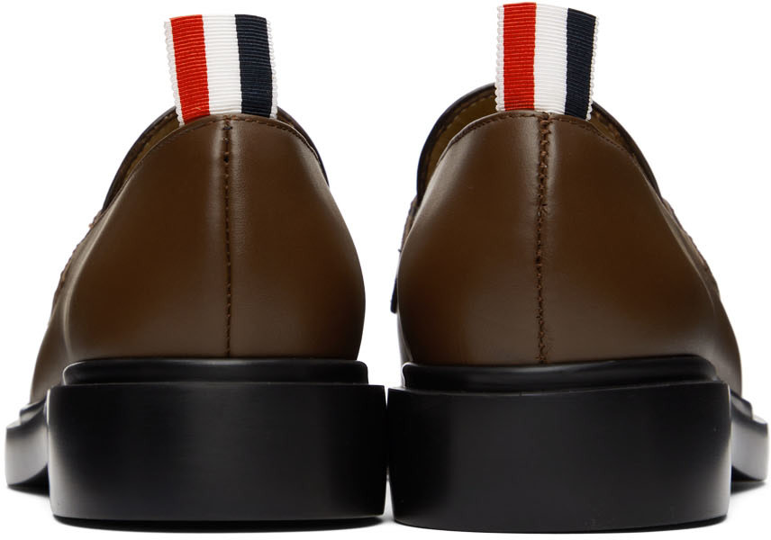 Thom Browne - Flâneurs à plastron bruns