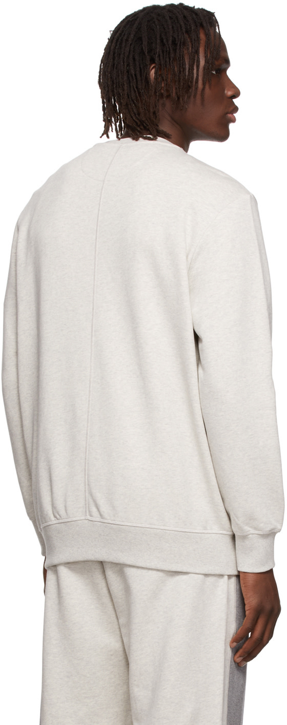 Ahluwalia &PaulSmith - Pull molletonné gris exclusif à SSENSE
