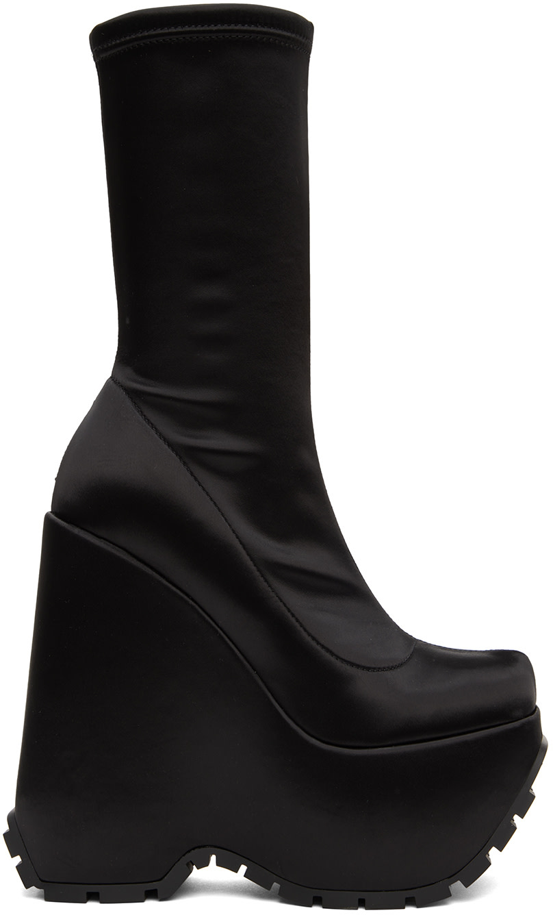 Versace - Bottes Triplatform noires