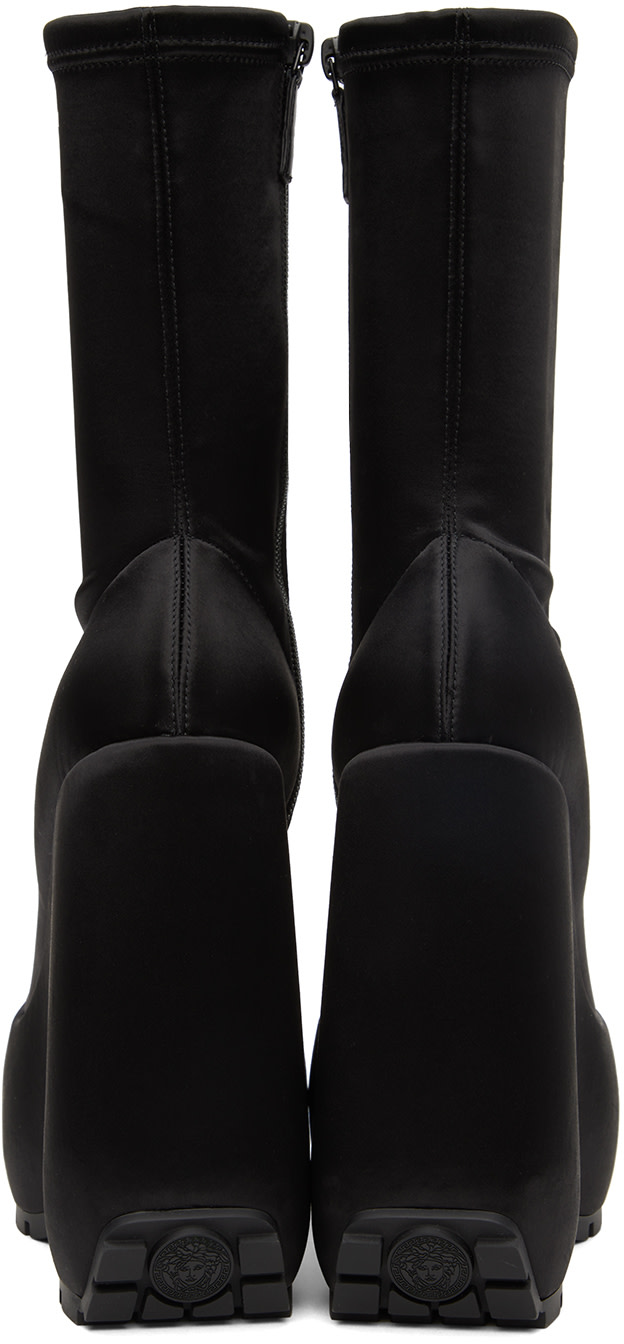 Versace - Black Triplatform Boots