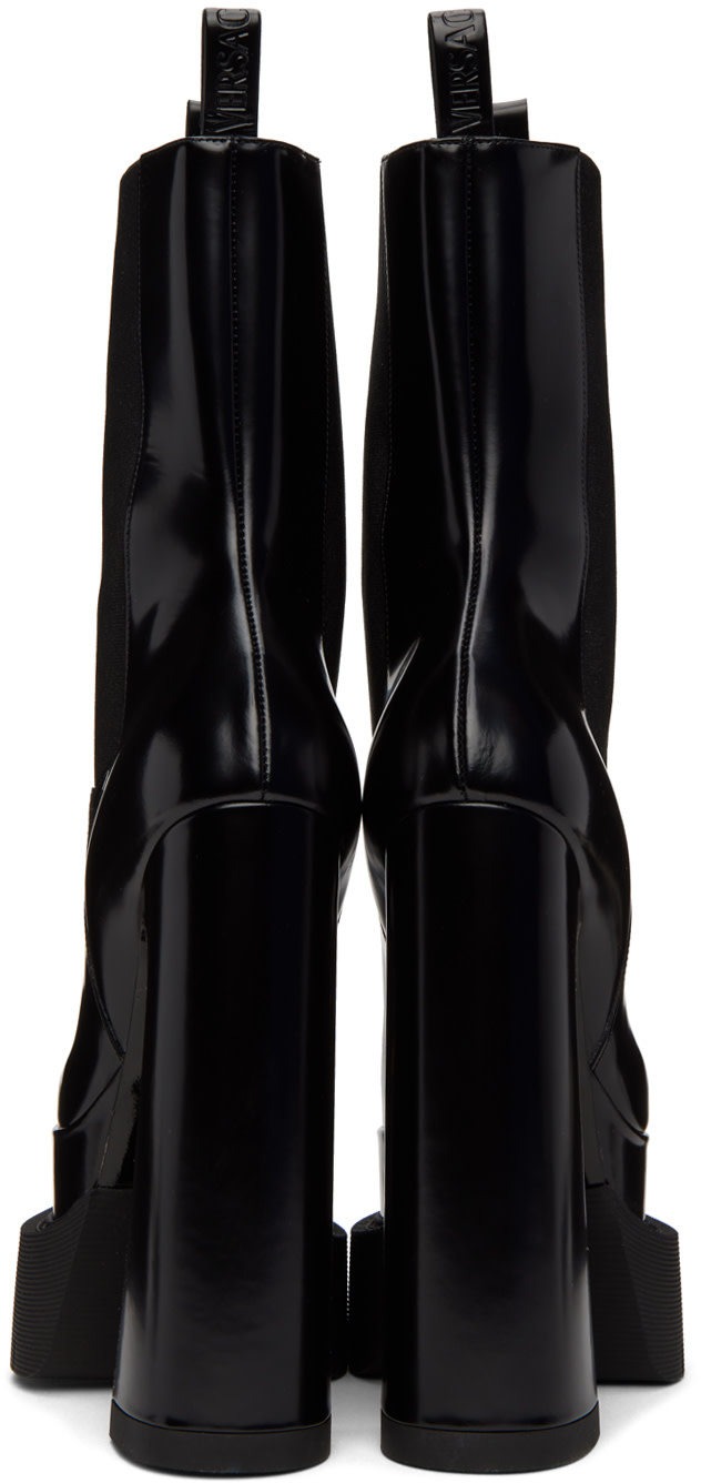 Versace - Bottes Aevitas noires à bout pointu
