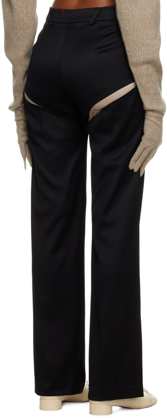 Rui - Pantalon noir à découpes