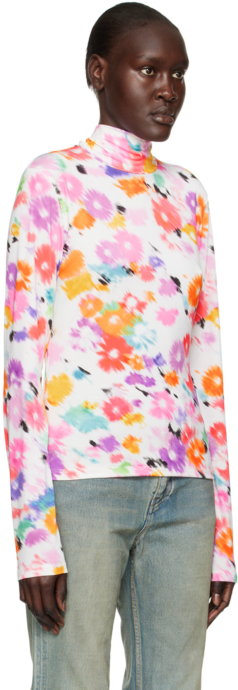 MSGM - Multicolor Printed Turtleneck