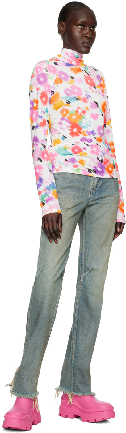 MSGM - Multicolor Printed Turtleneck
