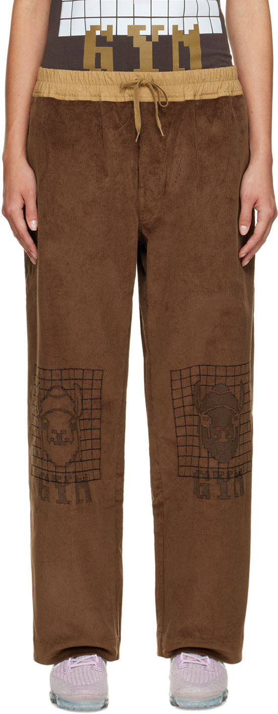 Bernhard Willhelm - Pantalon de survêtement ample brun