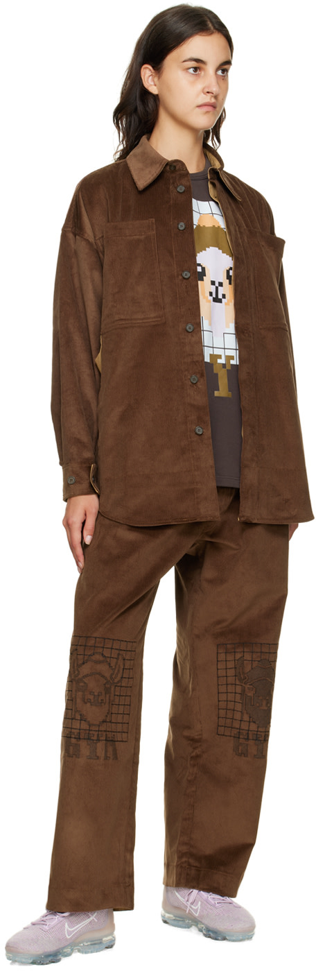 Bernhard Willhelm - Pantalon de survêtement ample brun