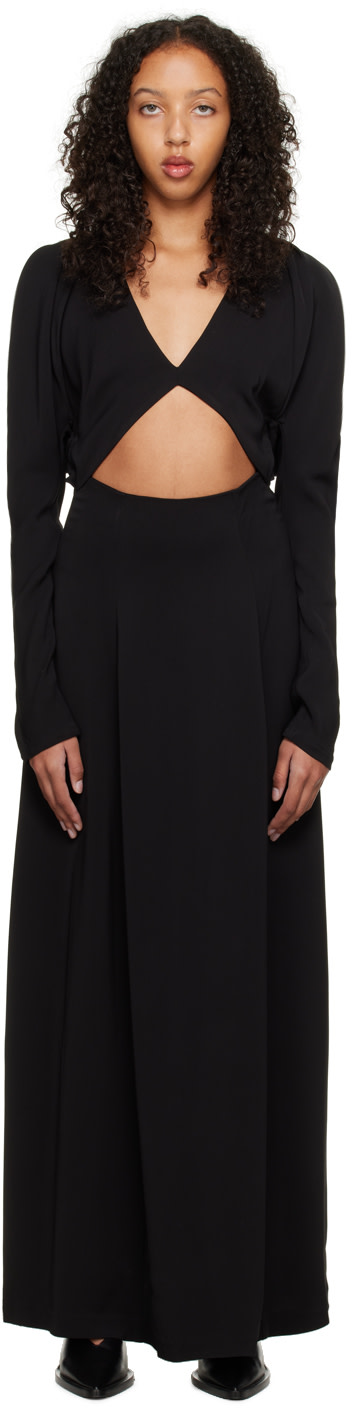 Esse Studios - Robe longue Envelope Flume noire