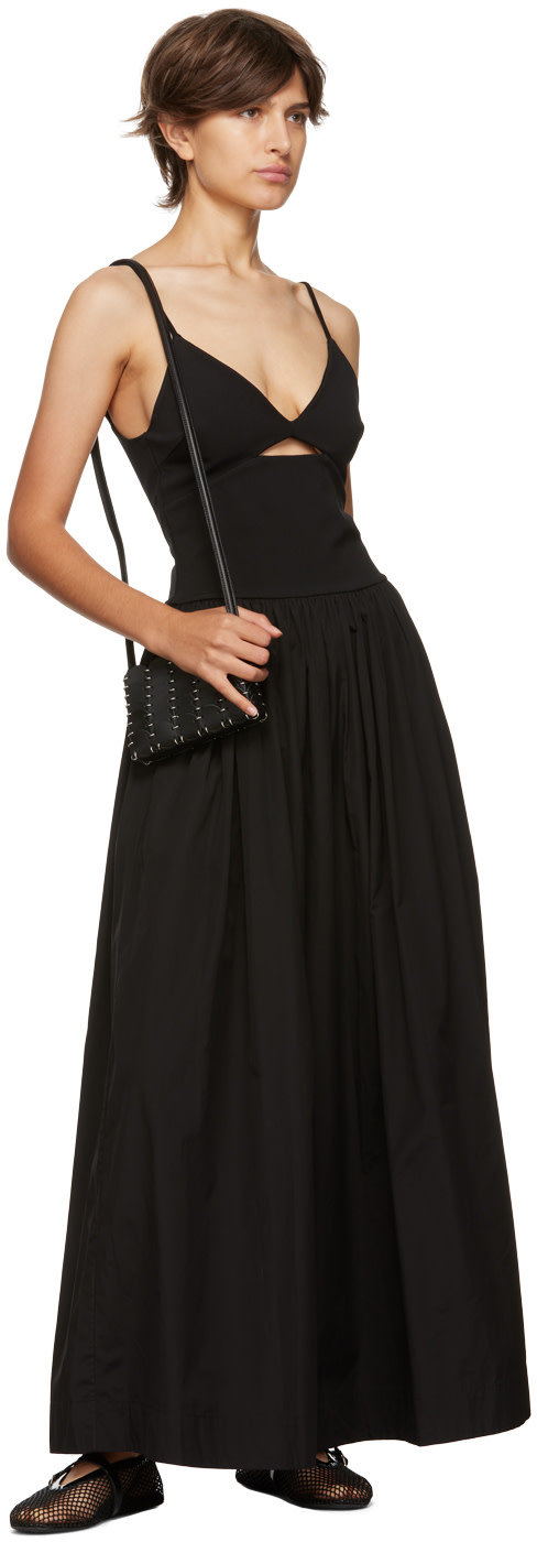 esse studios party dresses Esse Studios: Black Tri Knit Maxi Dress