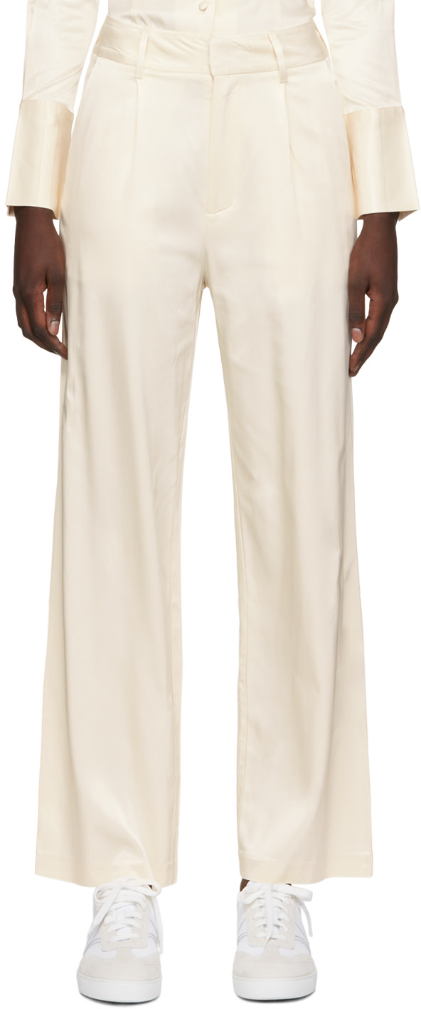 THIRD FORM - Pantalon Under Current blanc cassé