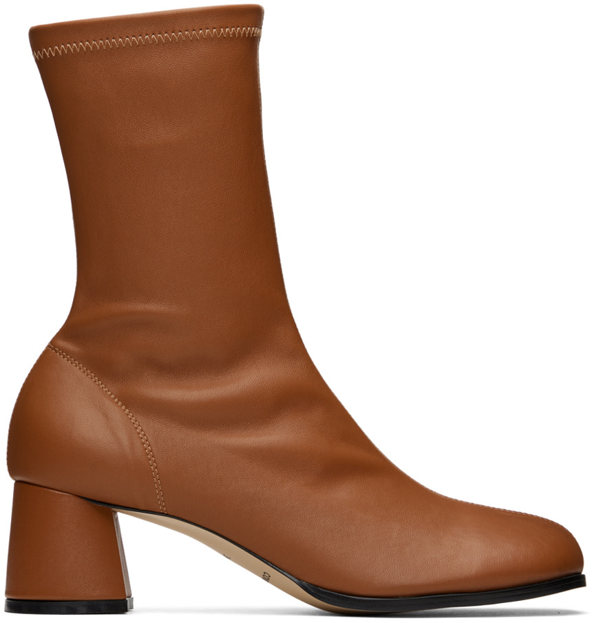 COMME SE-A - Bottes Basique brunes exclusives à SSENSE