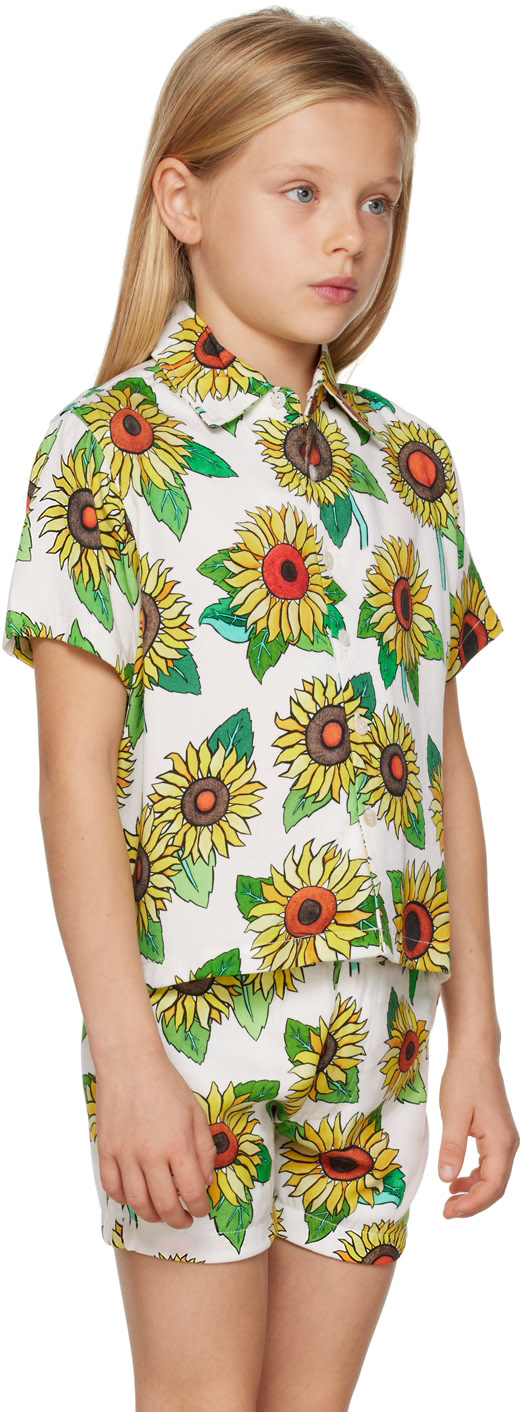 Endless Joy - キッズ|ホワイト Sunflower シャツ