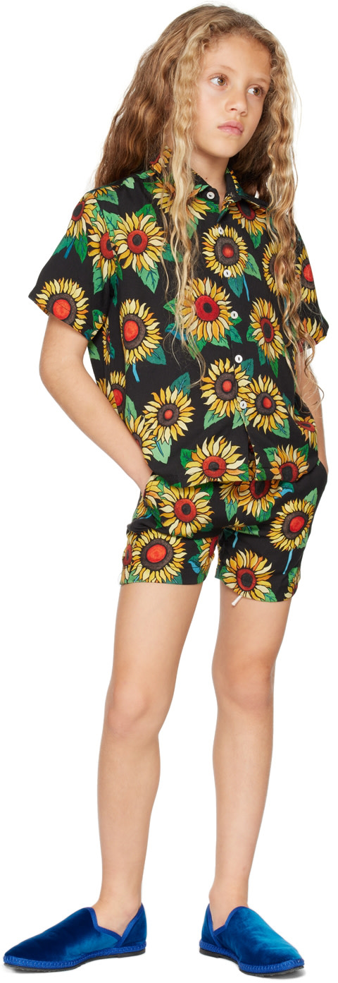 Endless Joy - キッズ|ブラック Sunflower ショートパンツ