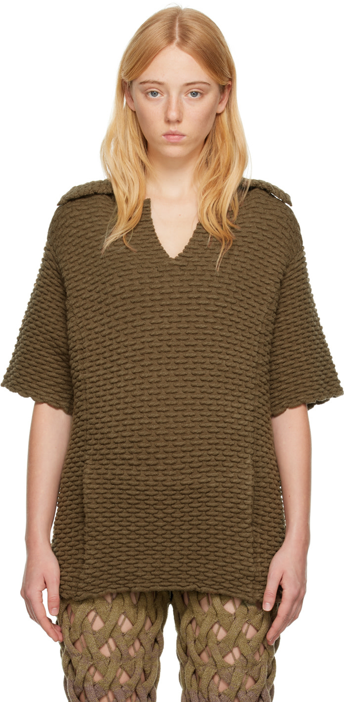 Isa Boulder - Polo Peanut kaki exclusif à SSENSE