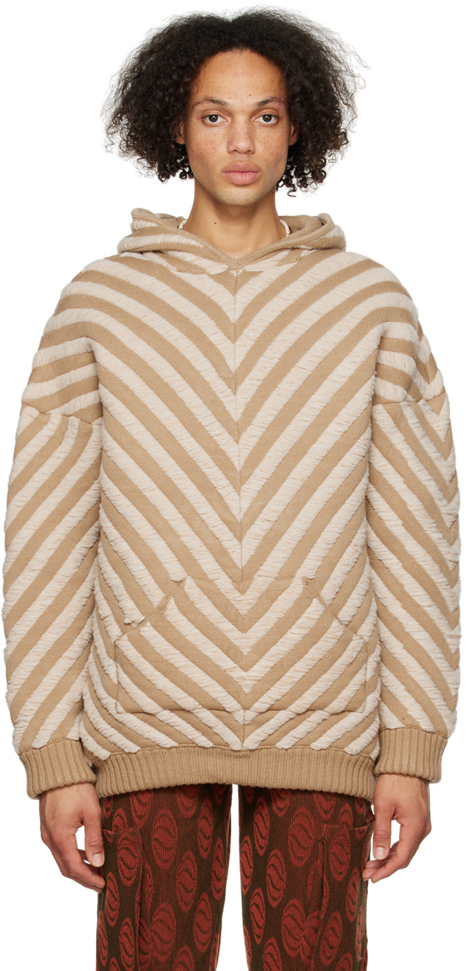 Isa Boulder - Pull à capuche beige exclusif à SSENSE