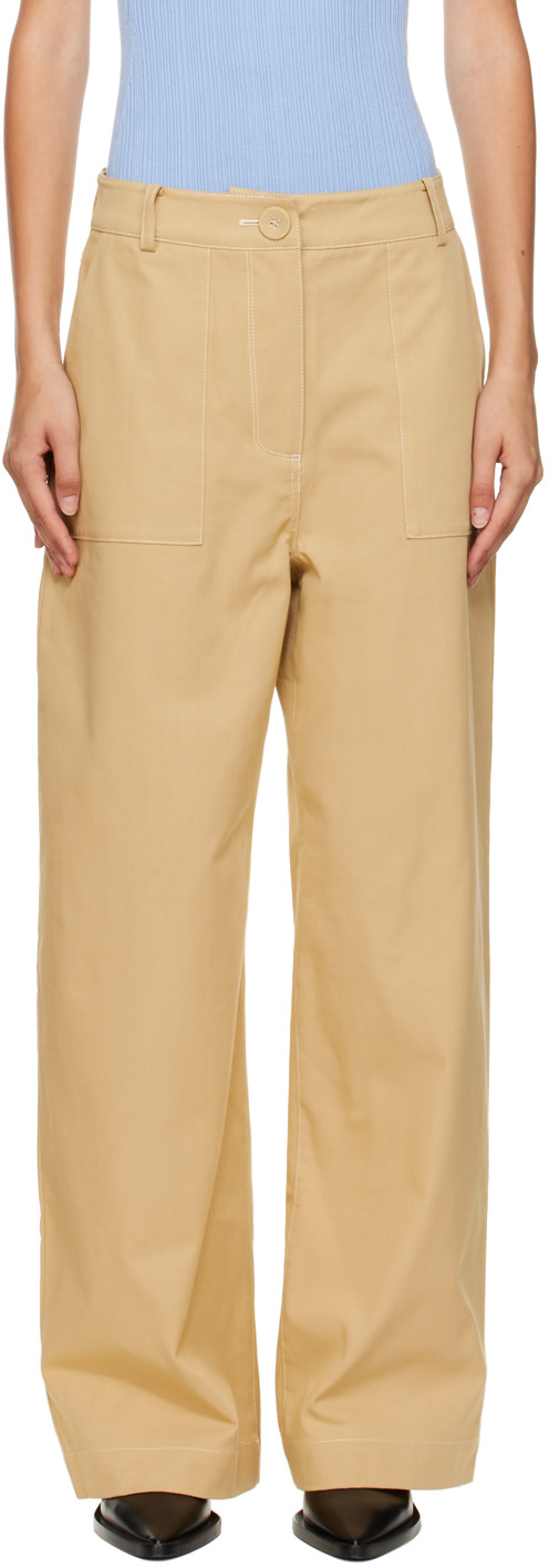 Anna Quan - Pantalon Joseph brun clair