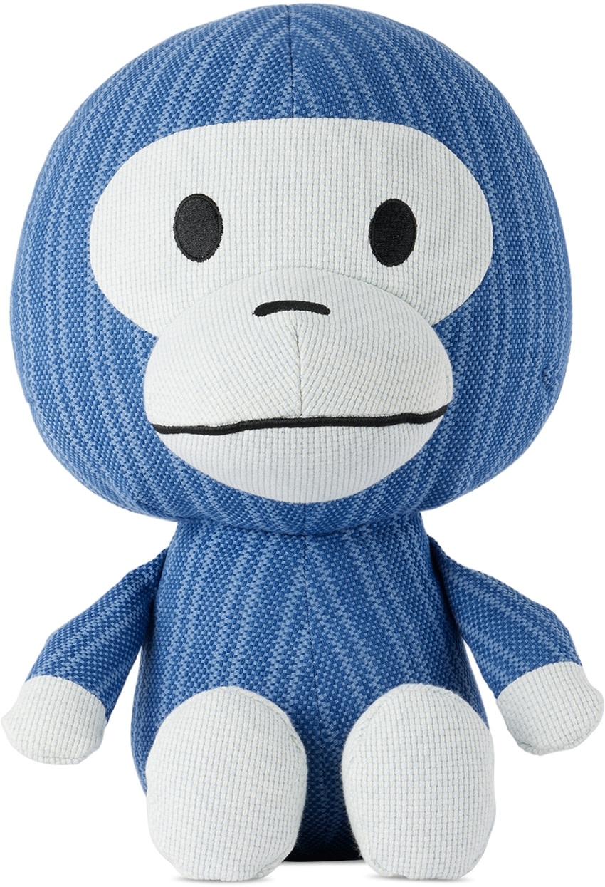 BAPE: Blue Big Baby Milo Plush Toy | SSENSE Canada