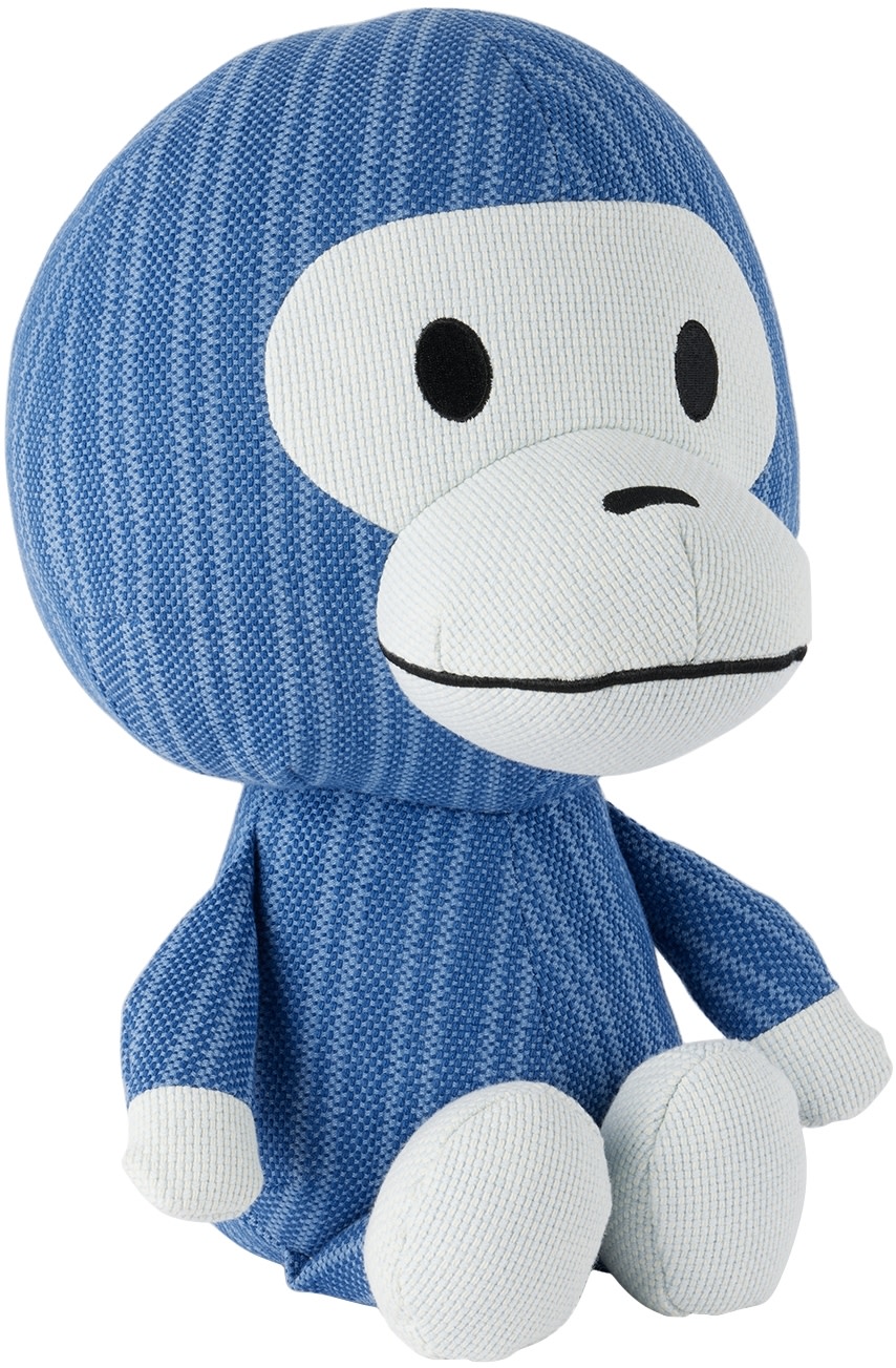 BAPE: Blue Big Baby Milo Plush Toy | SSENSE Canada
